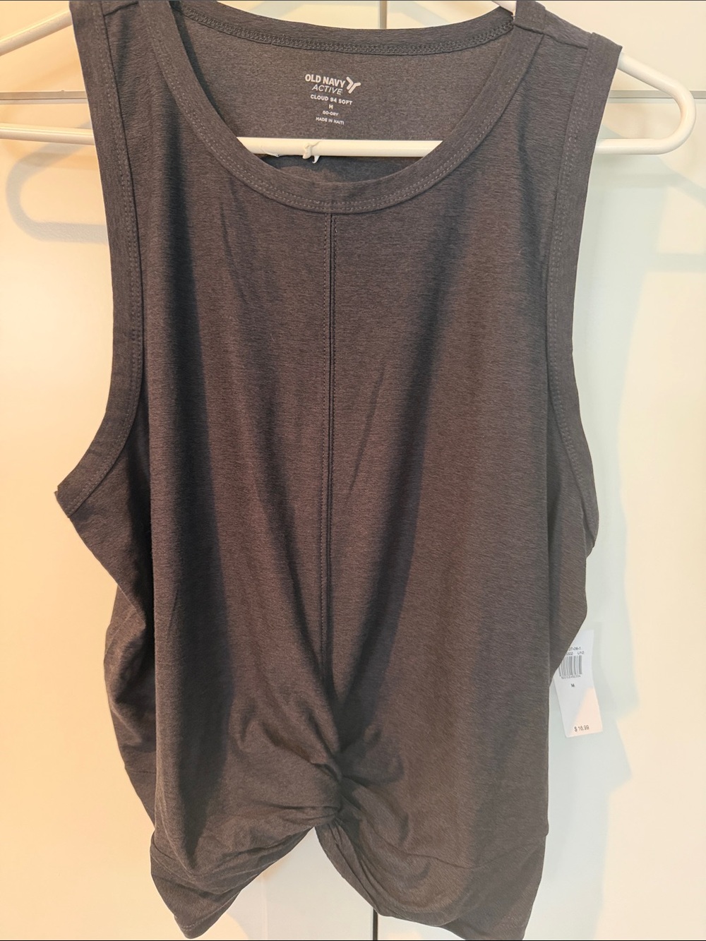Old Navy Women’s Cloud 94 Soft Twist-Front Cropped Top Tank Size M bnwt
